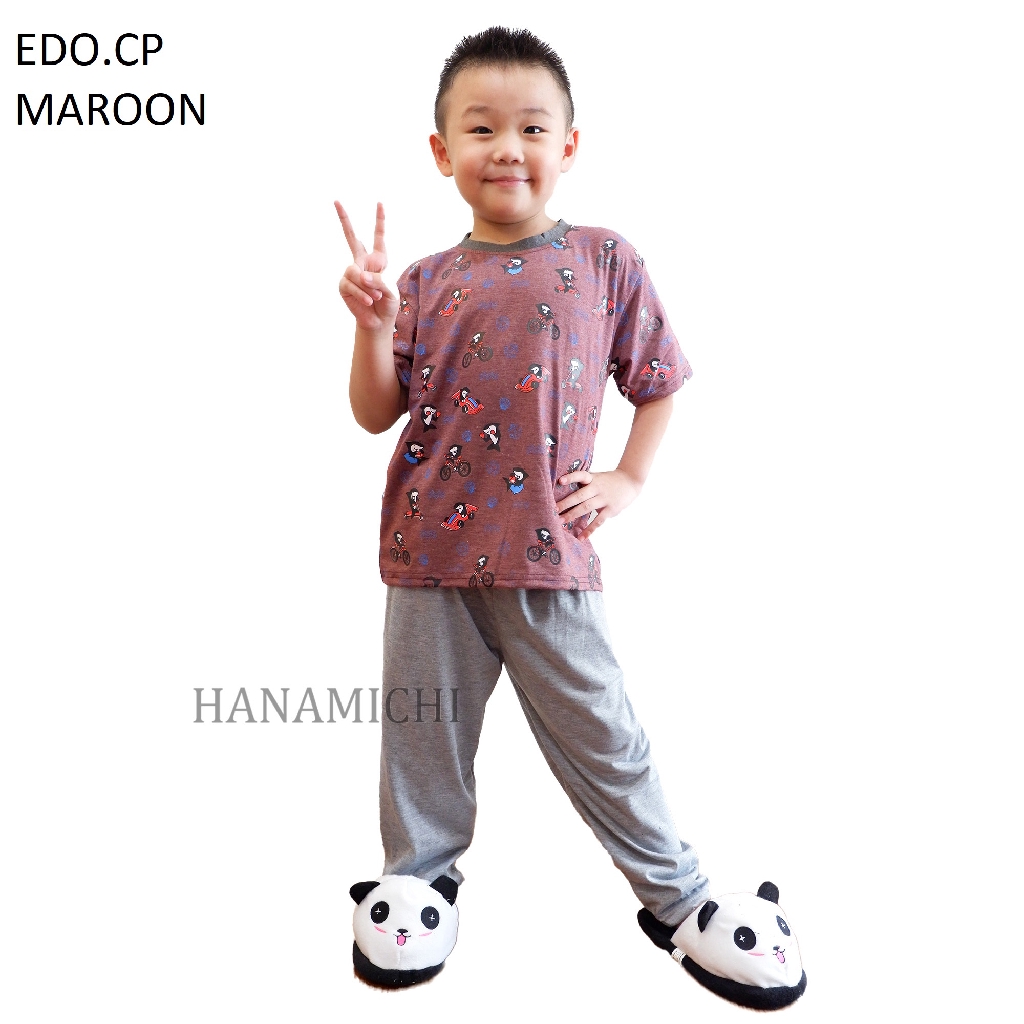 Hanamichi EDO.CP Baju Tidur Anak Lengan Pendek