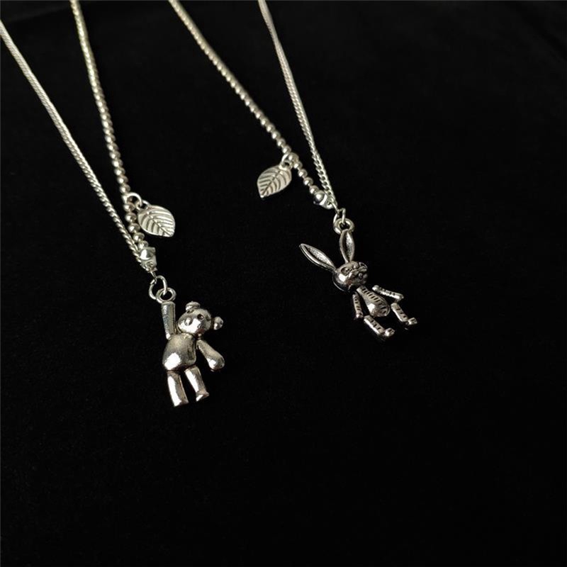 [ACKER] Kalung Choker Wajah Beruang Kelinci Gaya Korea Untuk Wanita / Pria