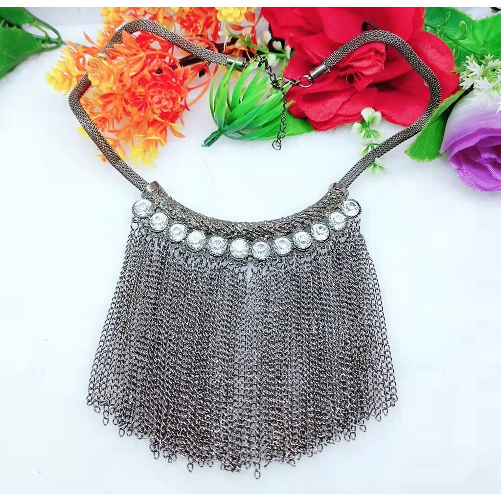 Aksesoris kalung fashion kalung elegan kalung hijab aksesoris cantik kalung daun elegan cantikA96-99