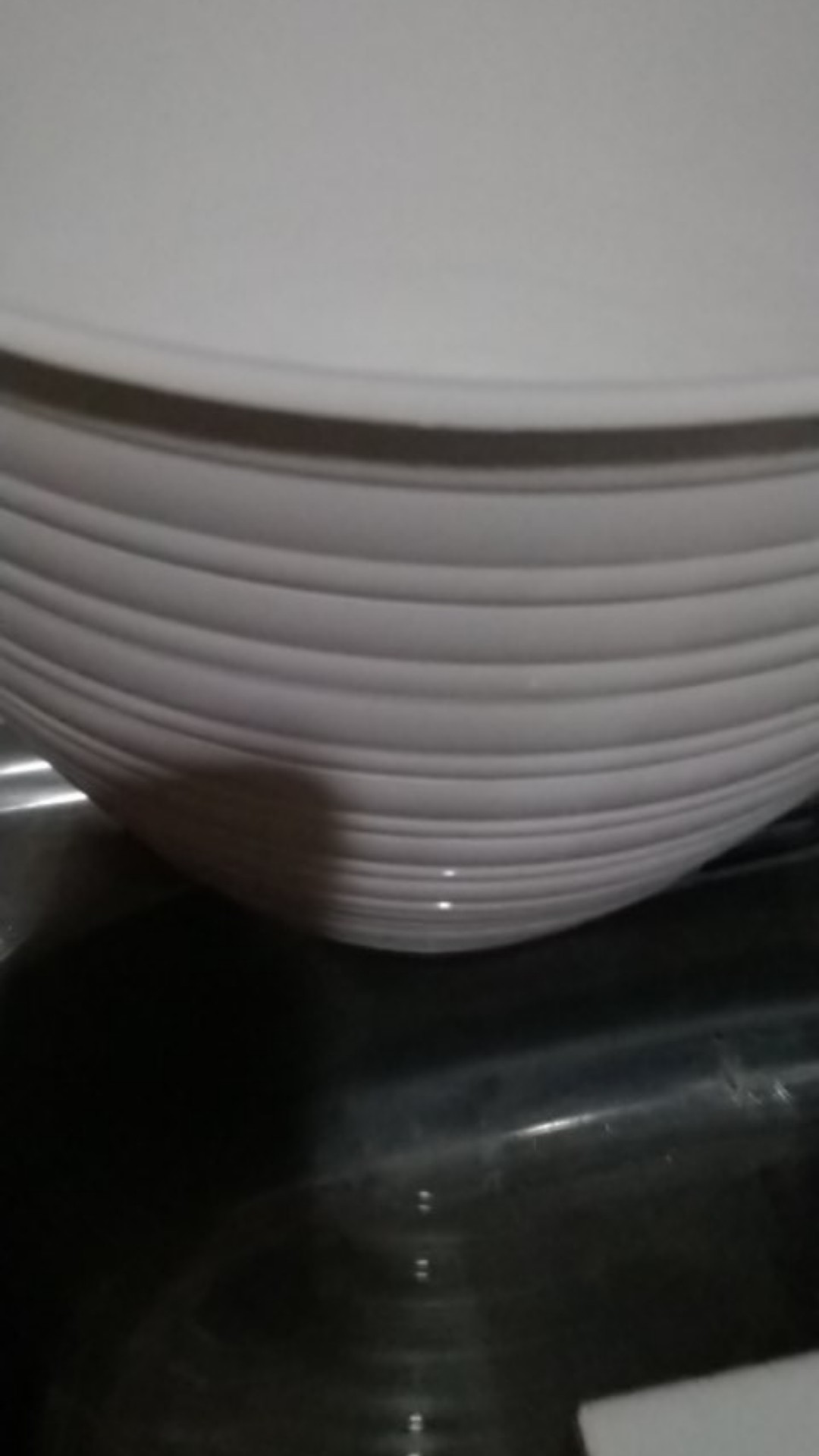 Pot Bunga Tanaman Motif Tawon Putih 24 Cm - Tawon Asli