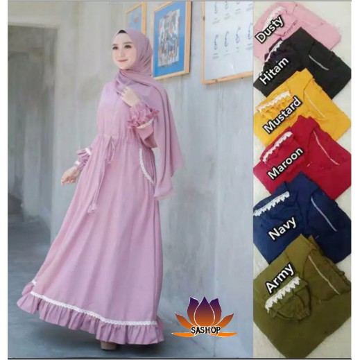 [ Flash Sale ] Nirmala Dress | Fashion Muslim Terbaru
