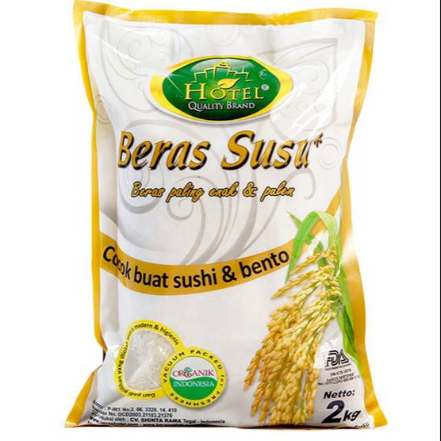 

Beras Susu Organik Organic Rice Bento / Sushi 2kg