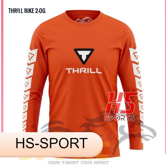 Kaos Sepeda Lengan Panjang Thrill Mtb GununG BAJU GUNUNG SEPEDA - XS