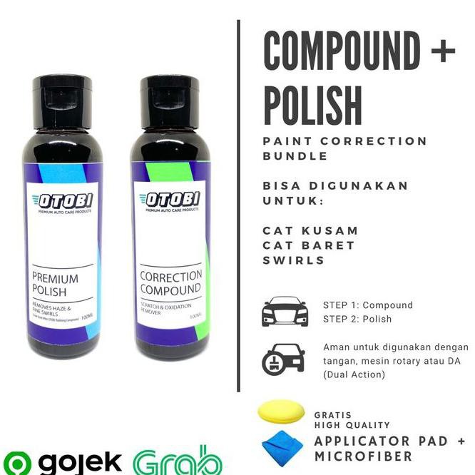 

Paket Paint Correction Polish + Compound Penghilang Baret Cat Otobi
