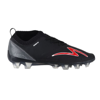 sepatu bola SPECS SWERVO GALACTICA ELITE FG-BLACK/DARK COOL GREY/EMPEROR RED 101100