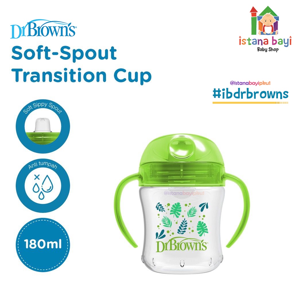 Dr.Brown's Soft Spout Transition Cup - Botol Minum bayi