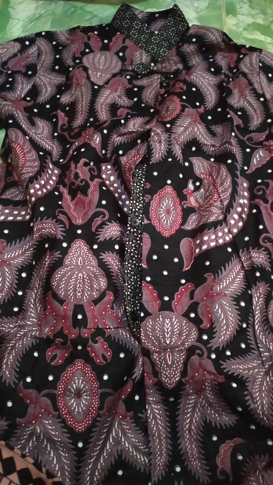 Batik Tunik Wanita Asj Sa Hrb026 Kenongo Kemeja Tosca Pendek