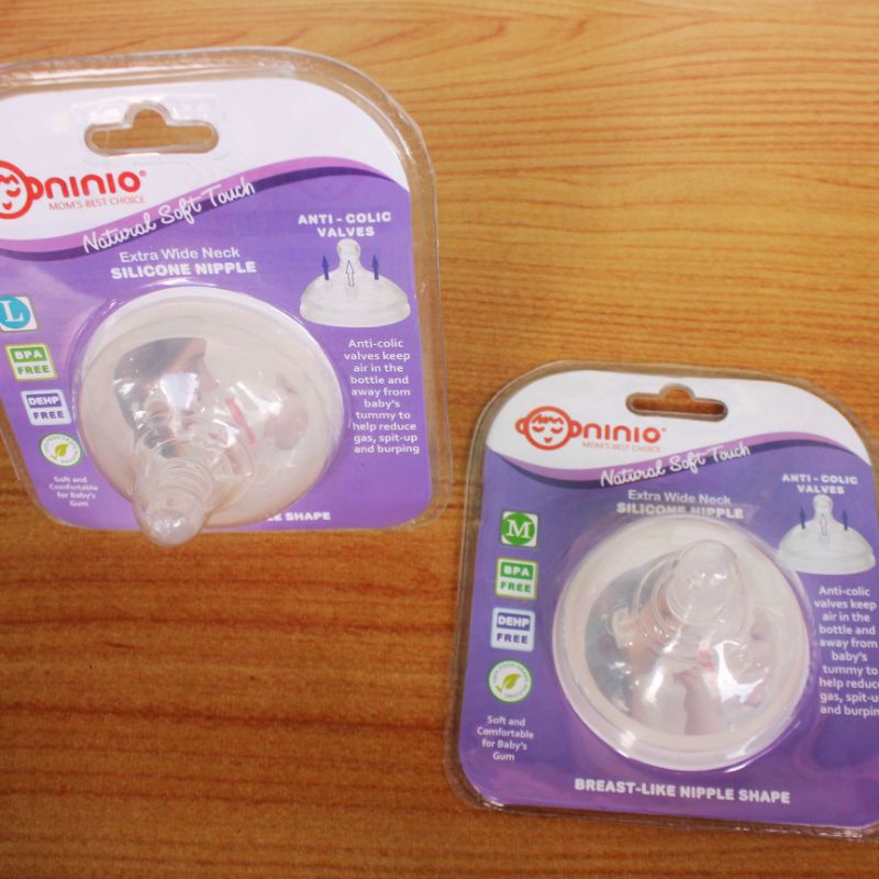 (Dot WideNeck) Karet nipple dot botol susu model Wide neck puting lebar ninio silicon silicon anti k