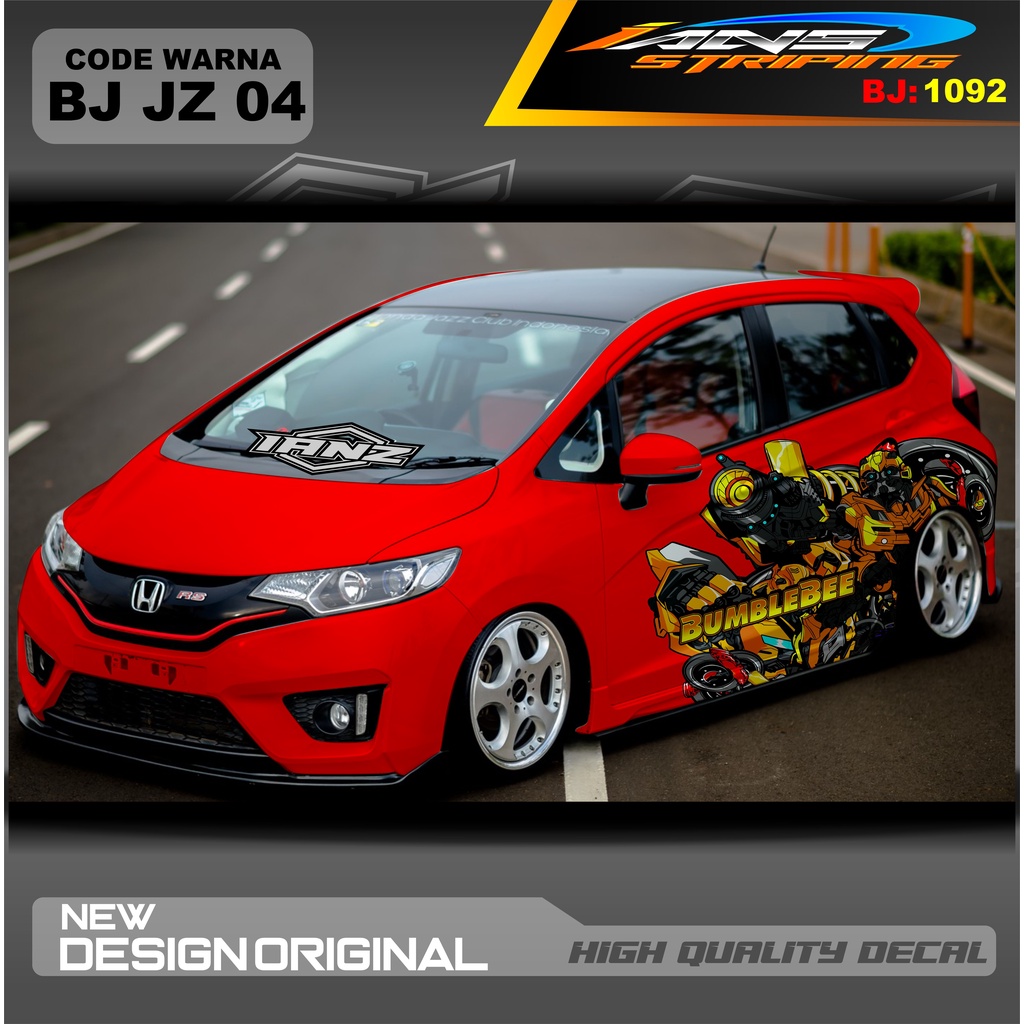 DECAL STICKER MOBIL JAZZ / STIKER MOBIL BRIO / DECAL STIKER MOBIL SWIFT / STIKER MOBIL TOYOTA / DECAL STICKER MOBIL / STIKER YARIS AYLA