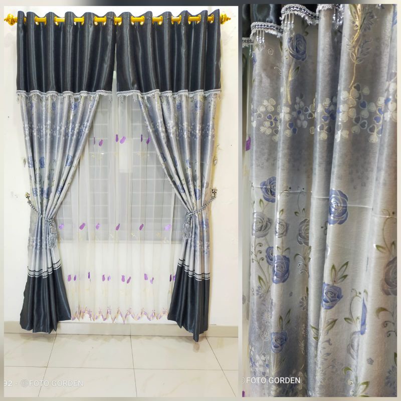 Gorden blackout hordeng jendela gorden poni