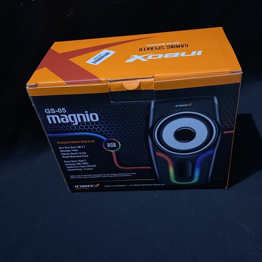 Speaker Gaming Inbox GS-05 Magnio / Speaker Gaming Magnio GS05 LED RGB 3d