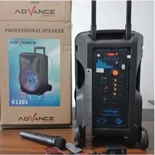 Advance Speaker Portable Meeting Trolley 12&quot; K1201 + 1 Mic BT USB