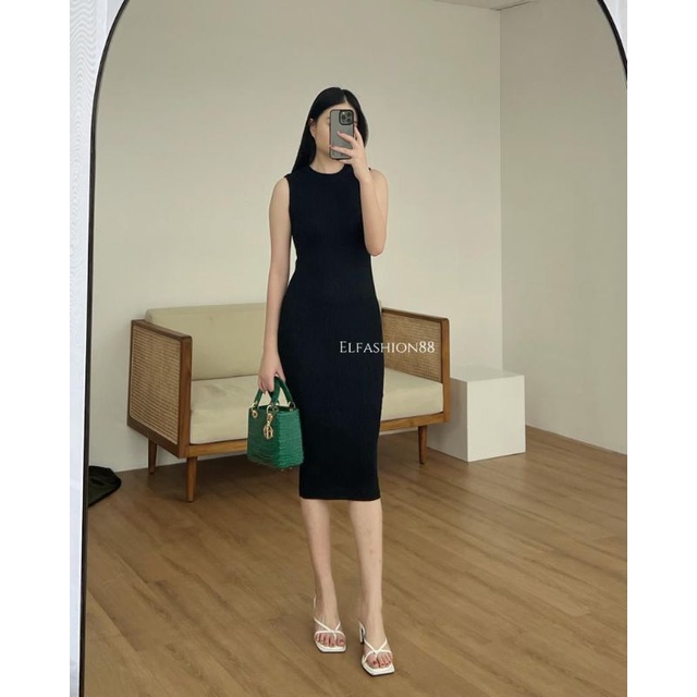 Elfashion • Midi Dress Knit | Bodycon Serrly