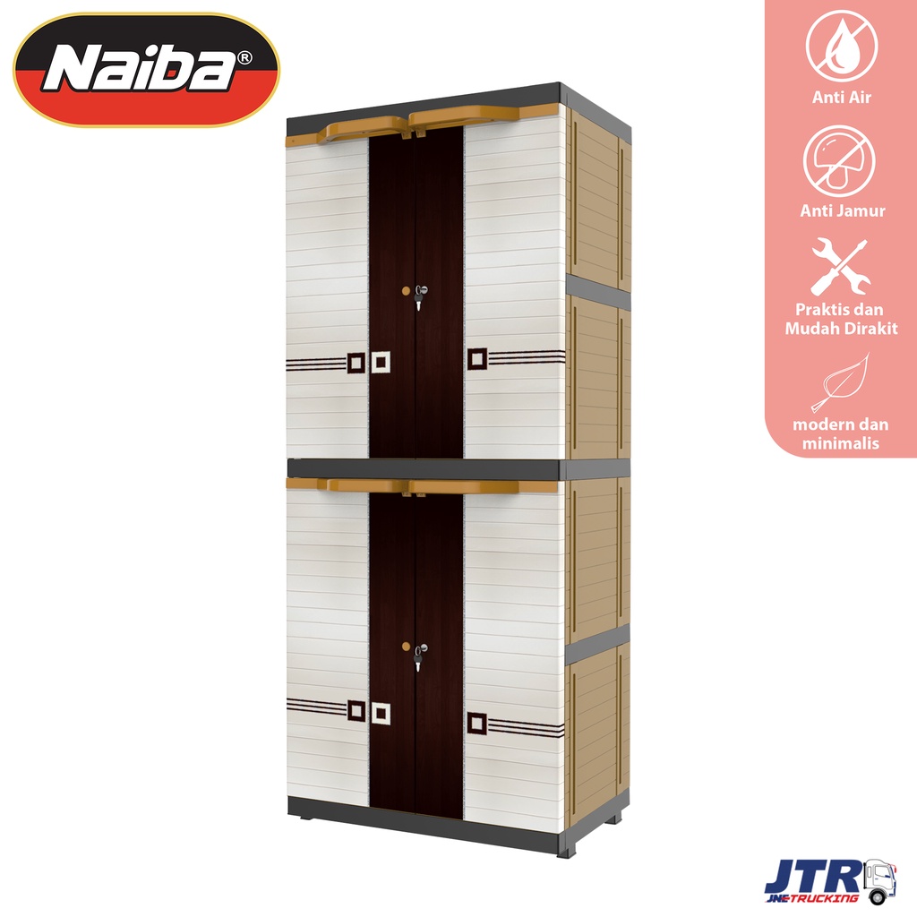 NAIBA - Lemari MSC Susun Generic Boston & Jersey (JNE) - lemari pakaian plastik