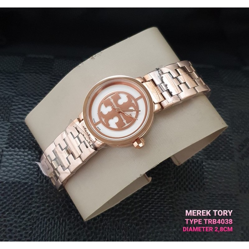 Jam Wanita Tory Burch TRB4038 TRB4016 TRB4011 TRB4017 Original Baterai Steel