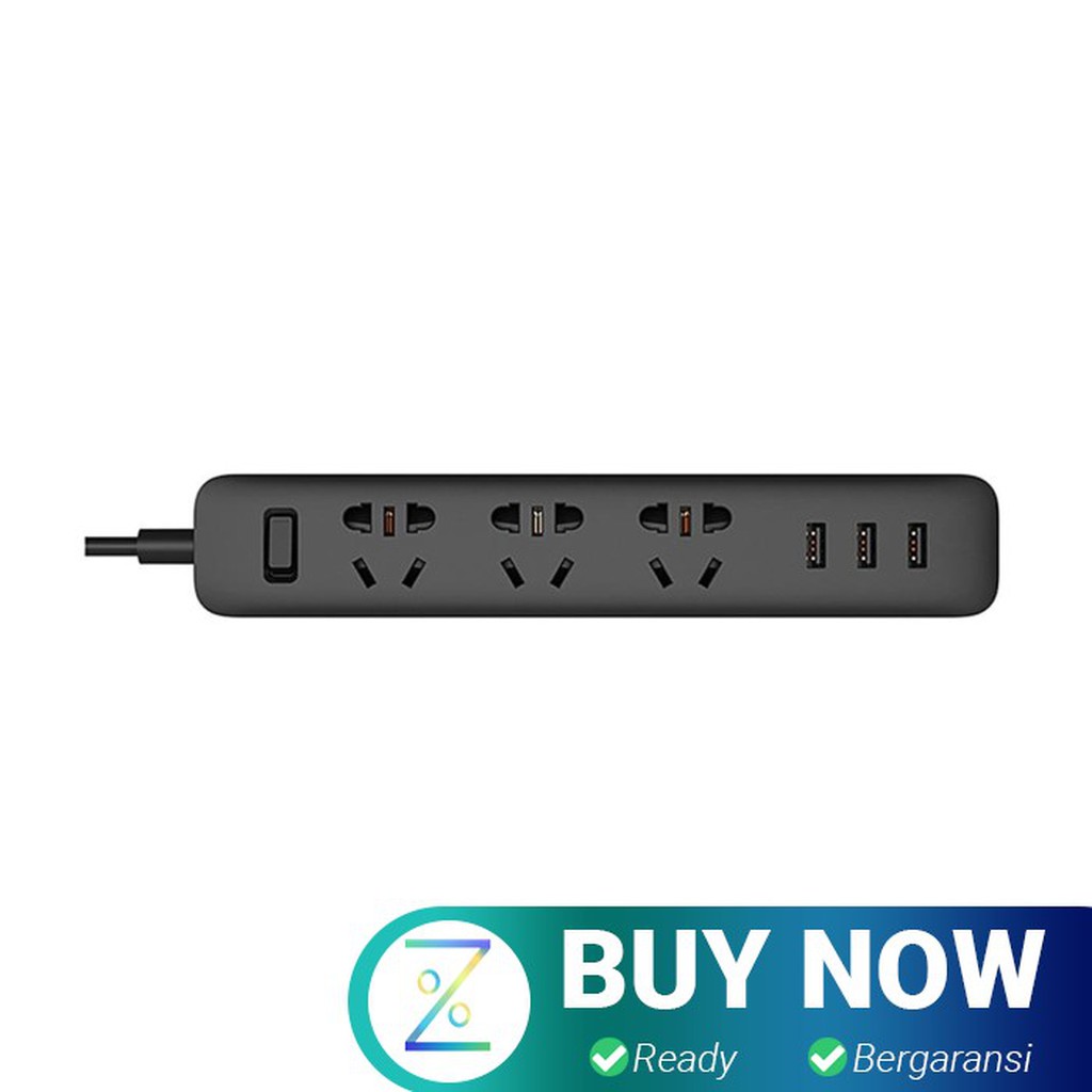 Xiaomi Mi Smart Power Strip 3 Plug dengan 3 USB Port 2A - XMCXB01QM (O