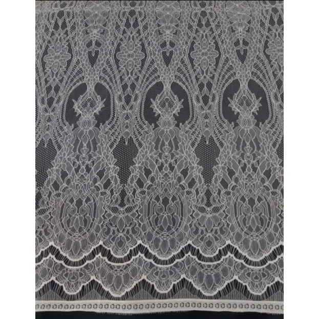 Chantilly Lace Panel (Per Panel / Per Potong) / Brokat Chantilly / Brokat Cantili / Brokat Potongan 