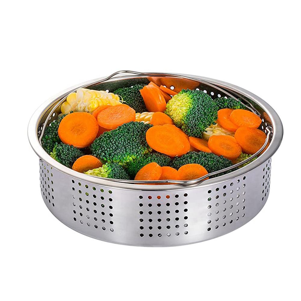 NICKOLAS1 Steamer Dimsum Pangsit Kompatibel Dengan Panci Alat Dapur Stainless Steel Basket Cage