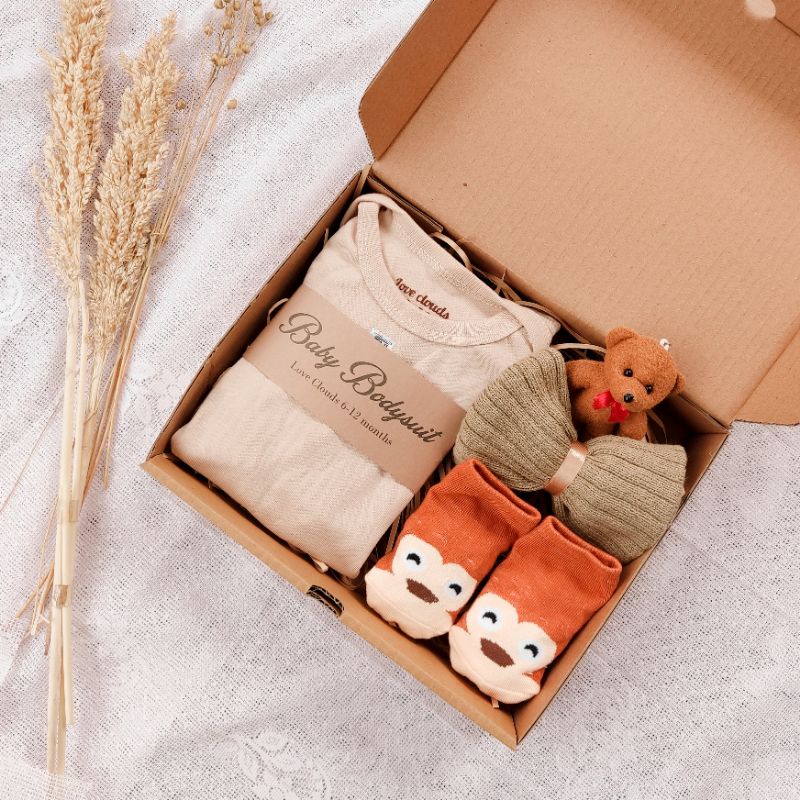 Hampers bayi / kado bayi /gift box-Baby kode 12 coklat