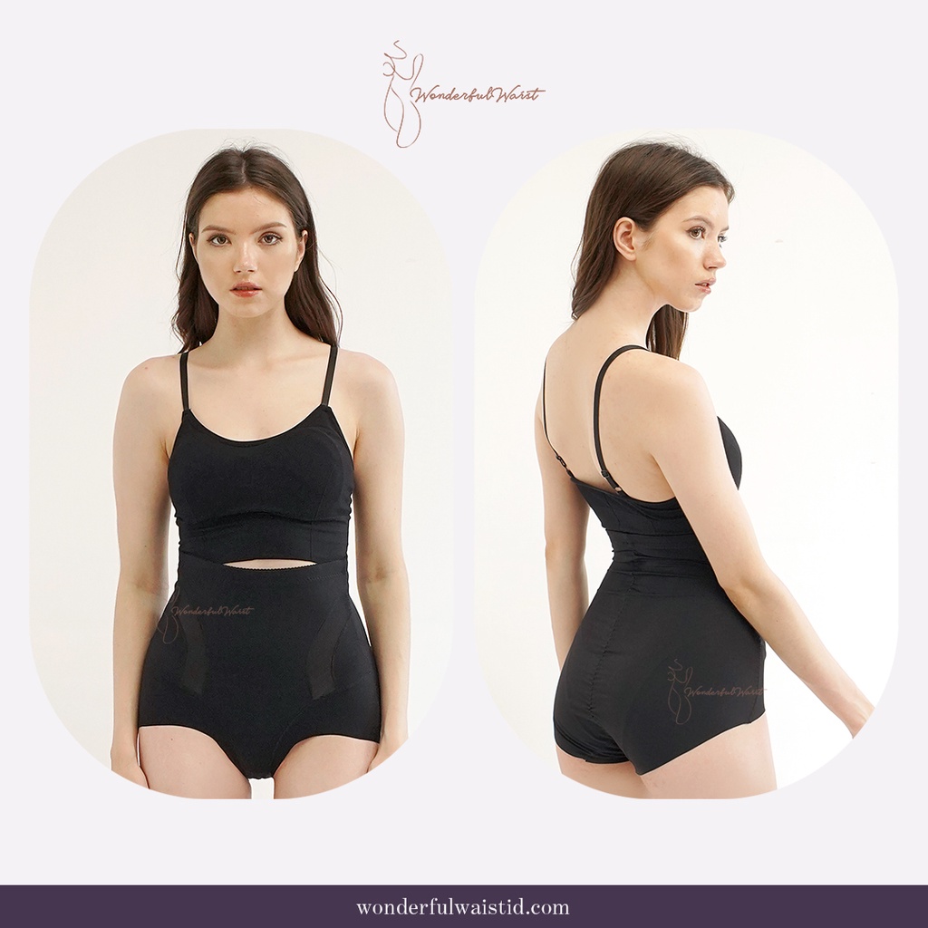 High-waist shaping pants dengan batu Volcanic untuk penunjang diet, Celana dalam peramping dan langsing setelah melahirkan caesar, Celana dalam pelangsing efektif, Celana dalam shaper, atau pembentuk pinggul, dan peramping perut Wonderful waist