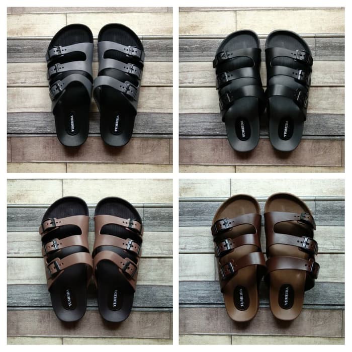 Sandal Pria Karet - Sandal Slop Ban 3 Pria Yumeida