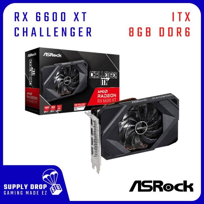 ASRock RX 6600 XT Challenger ITX 8GB RX6600XT CLI 8G