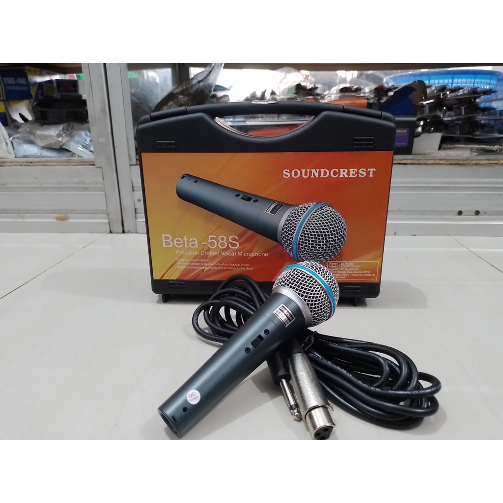 MIC MICROPHONE SOUNDCREST  BETA 58 S MIC SOUNDCREST BETA 58S KOPER