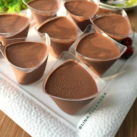 ↾ Cup puding unik wadah puding segitiga 3 gelombang CH 29 10 pcs ☮