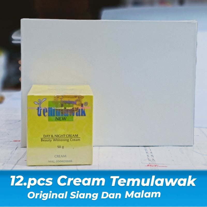 12 Pcs Cream Collagen Original Vs Temulawak Siang Dan Malam // Lusinan