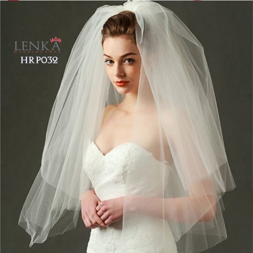 [SIAP KIRIM] AKSESORIS PERNIKAHAN PENGANTIN WEDDING SLAYER VEIL 2 LAYER HRP032