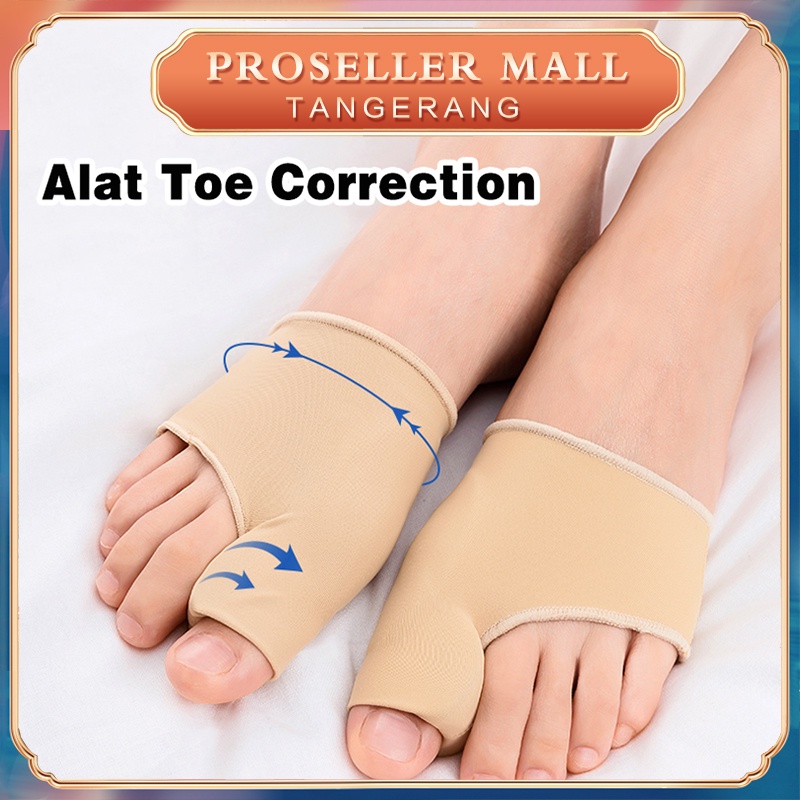 【1 Pasang】Corrector Bunion Hallux Orthotic Insole Alat Korektor Jempol Jari Kaki Pelurus Bunion Hall