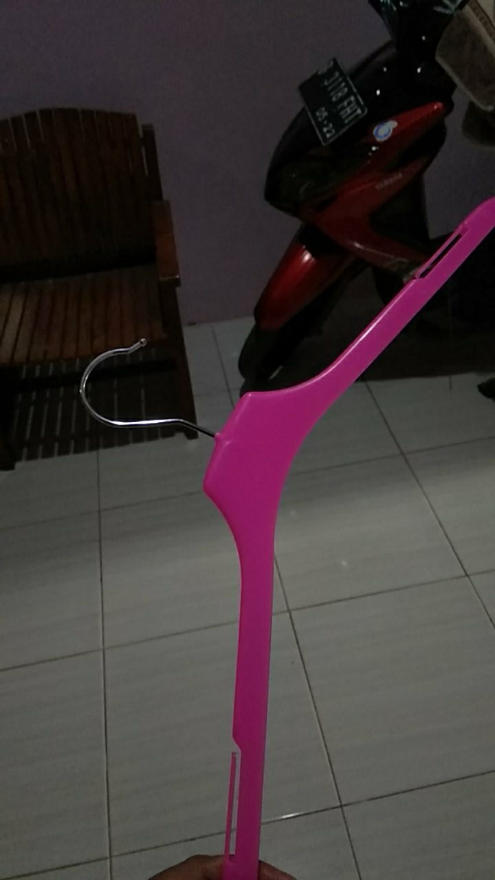 Hanger Baju Dewasa 42cm Pink Muda / 141
