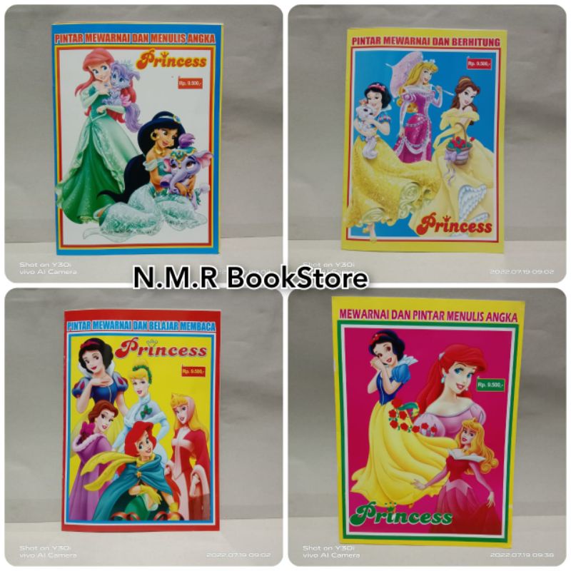 Buku anak//buku mewarnai//princess