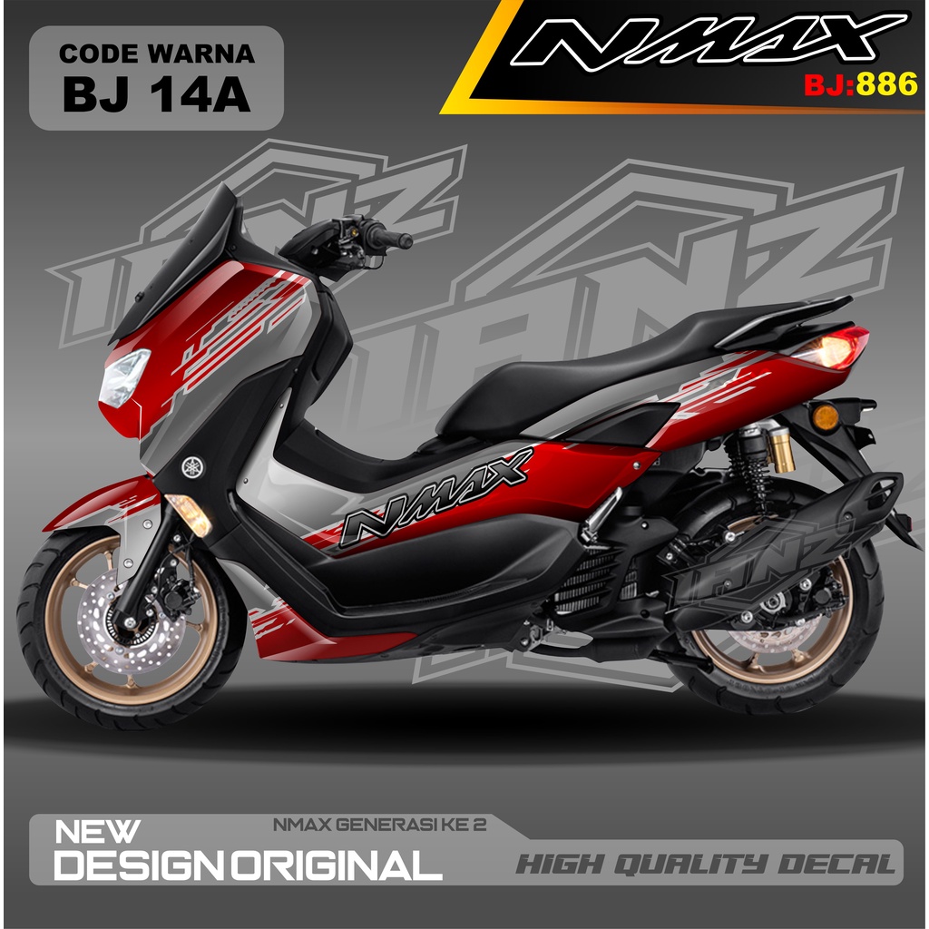 STIKER NEW NMAX FULL BLOK MOTOR / DECAL FULL BODY NMAX / DECAL STIKER FULL BODY NMAX / STIKER DECAL NMAX TERBARU