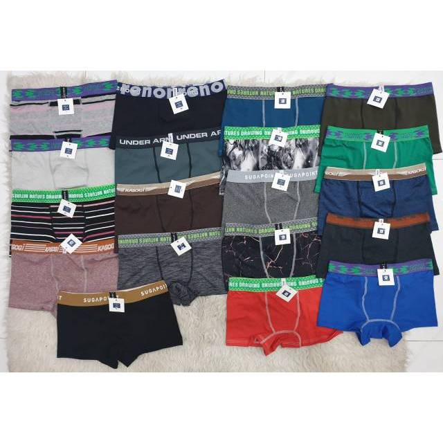 Grosir 1 Lusin CD BOXER Pria Keren Kualitas Eksport / Cd Cowok Celana Dalam