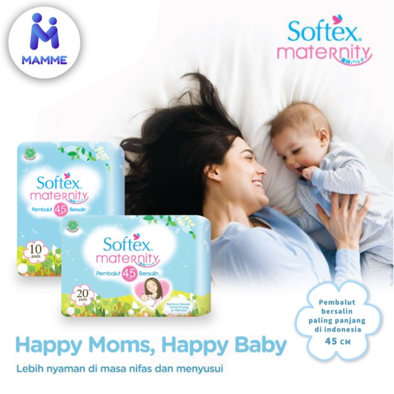 Softex Maternity Pembalut Bersalin dan Nifas 45cm isi 10 / 20 Pads - Pembalut Ibu Melahirkan
