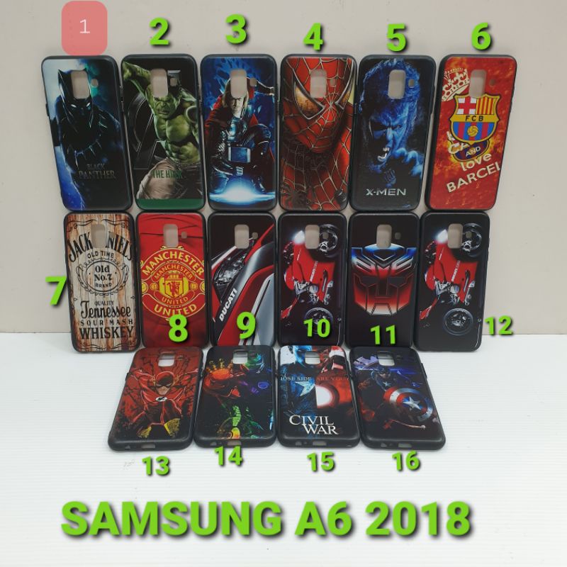 case samsung A6 2018,A8 2018,J6 2018,J4 2018,A8 plus,A7 2018 ,A9 2018 ,A6 plus/J8  hardcase motif /s
