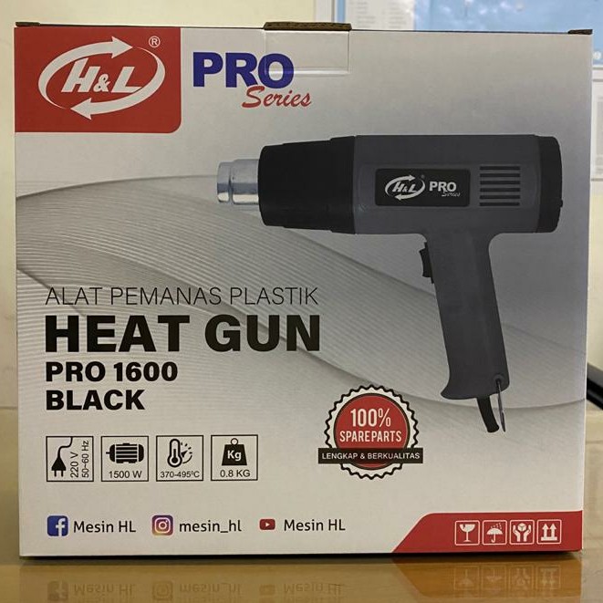 HOT GUN H&amp;L PRO BLACK SERIES HEAT GUN HL HEAVY DUTY