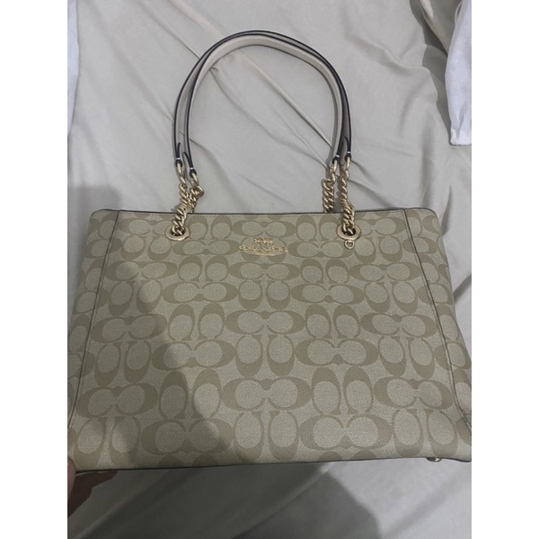 Totebag Coach signature khaki