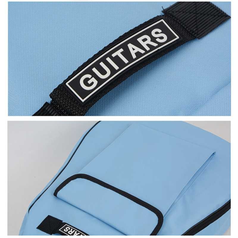 Mall New Tas Gitar Oxford Padded Guitar Case Double Strap Waterproof - Hitam