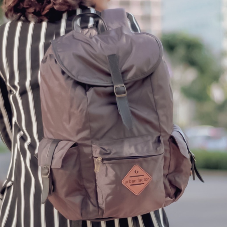 HOLIDAY BROWM |ManNeedMe x URBAN| Tas Ransel Punggung Pria Wanita Backpack ORIGINAL