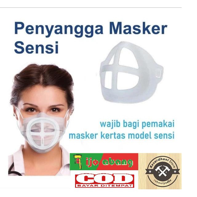 Penyangga Masker 3D Bracket Mask Holder Silikon Braket Hidung Mulut Wajah Anti Pengap Sesak Keringat