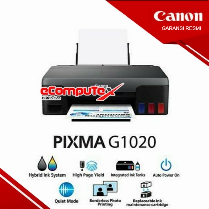 CANON INKJET PRINTER PIXMA G1020 / G 1020 PRINT ONLY - GARANSI RESMI