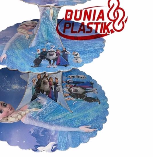 ♘ STANDING CAKE tempat kue cup agar cake cupcake rias hiasan meja susun 3 tier motif berbagai karakt