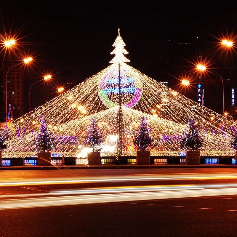 Lampu String 100 Led 10m 8 Mode Untuk Dekorasi Natal / Pernikahan / Liburan