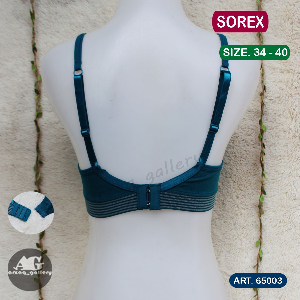 BH SOREX 65003 TANPA kawat Sport Bra sorex kancing dua casual comfort | Pakaian Wanita |Pakaian Dalam |Bra | Bh