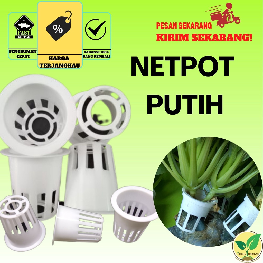 Jual Netpot Net Pot Hidroponik Original Warna Putih Atau Hitam Cm Shopee Indonesia