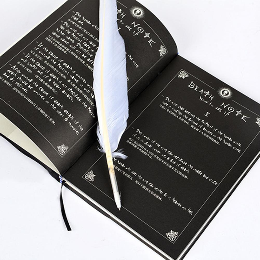 Buku Tulis Death Note Bergaris / Death Notebook / Buku Deathnote / Notebook Anime Dengan Pen