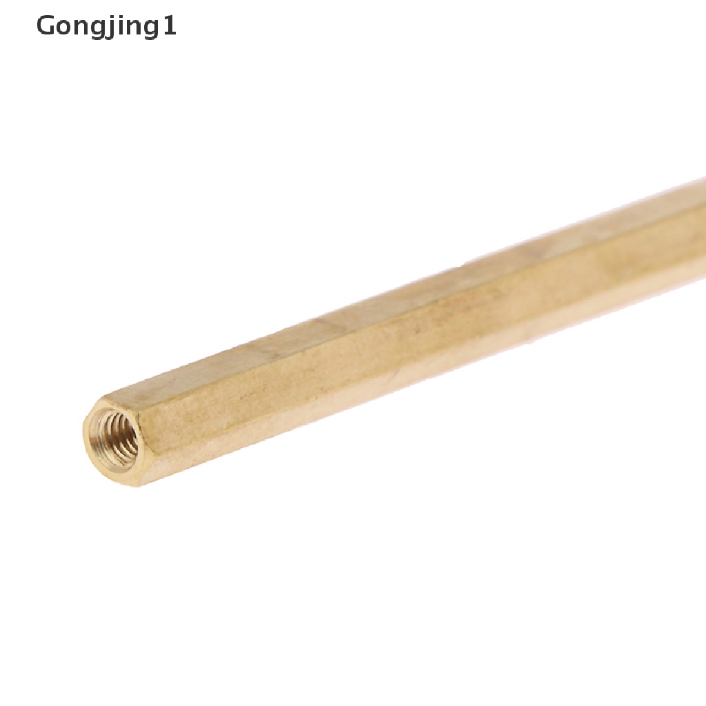 Gongjing1 10pcs Mur Hexagonal Female M3X4Mm - 50mm Bahan Kuningan Untuk Papan Pcb