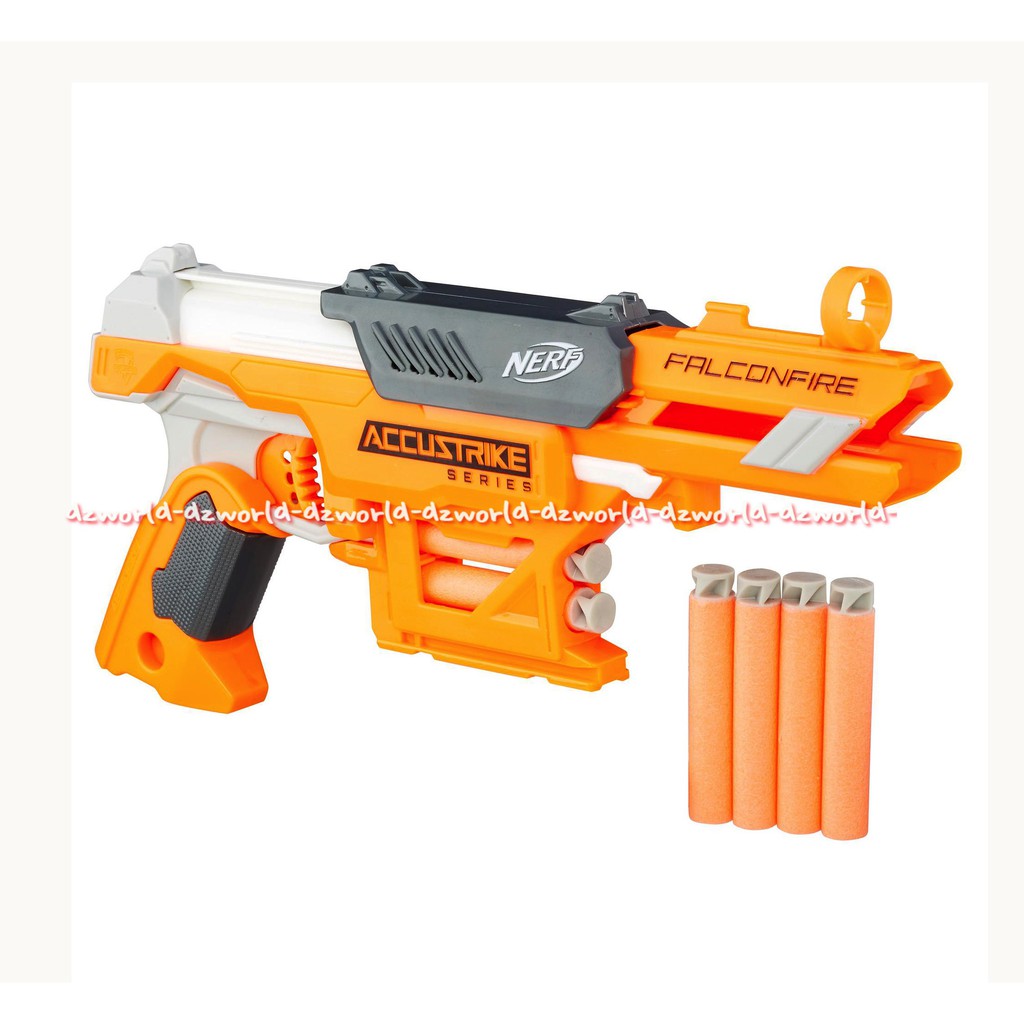 Nerf Accustrike FalconFire Pistol Mainan termasuk blaster baut 2 buah 10 anak panah dan instruksi